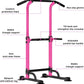 SogesHome Power Tower Pull Up Bar and Dip Station Adjustable Height Dip Stand Multi-Functional Strength Training Fitness Workout Station