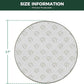 FXW Washable Pee Pads for Dogs, Puppy Pads with Super Absorbent, Specifically Designed for Whelping Box, 47" Round, Khaki, 1 Pack