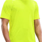 MIER Men's Dry Fit Workout T-Shirts Athletic Running Tee Short Sleeve Crew Neck Gym Tops, Polyester, Moisture Wicking