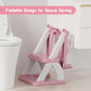 Potty Training Seat, Toddler Toilet Seat for Kids Boys Girls, 2 in 1 Potty Training Toilet for Kids, Splash Guard Anti-Slip Pad Step Stool, Adjust High Potty Chair for Toddler Kid Boys Girls