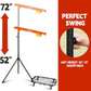 Baseball Auto Soft Toss Trainer with Rebound Net - Adjustable Height 52"-72", 8-Ball Capacity, 6/8/10s Auto-Drop, Rebound Net & Carry Bag - for Baseball & Softball Training Equipment