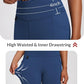 baleaf Women's Fleece Lined Leggings Waterproof Winter Hiking Pants Thermal Running Tights Zipper Pockets High Waisted