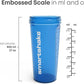 Smartshake Lite 4-Pack Protein Shaker Bottle 800 ml | 27 oz - Leakproof Screw-on Lid - BPA Free – Unisex - Mist Gray, Army Green, Black, Navy Blue
