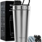 TOOFEEL Protein Shaker Bottle 20 oz - Double Walled Insulated Vacuum Cup for Protein Shakes, Keeps Cold/Hot, Metal Stainless Steel, Preworkout Gym