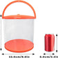 Foldable Small Aquarium, Portable Fish Tank, Fish Transport Container, Plasitc Fish Bowl, Beginner Tank, Great Concept for Catching and Release Critters, Beach, Pool and Lake