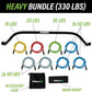 Gorilla Bow Original Portable Home Gym Resistance Bands and Bar System for Travel, Fitness, Weightlifting and Exercise Kit, Full Body Workout Equipment Set