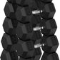 Hex Dumbbell Set, 45-400 lb Set Rubber Encased Exercise & Fitness Dumbbells, Weights Dumbbells Set, Hand Weight for Strength Training