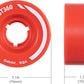 Rollerex ST360 92A Roller Skate Wheels (8-Pack) (Color Options) - Indoor Outdoor - Use for Quad Skate Wheel Replacement (Rocket Red)