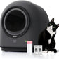 L1 Self-Cleaning Litter Box Automatic Electronic Hands-Free Smart Robot self Cleaning Litter Box - Safe Anti-Pinch,with Deodorizer and Liner and Litter Mat for Multiple Cats