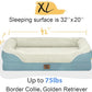 Washable Orthopedic Large Dog Bed - Removable Orthopedic Foam Dog Beds with Bolsters Waterproof Large Dogs Bed and Non-Slip Bottom Extra Large Dogs Beds Sofa