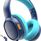 Tronsmart Kids Headphone for School Travel, Foldable Safe Volume 85/93dB, HD Stereo Sound Over-Ear Boys Girls Headphones for Kid, 3.5mm Kids Headphones with Cord for iPad, Kindle, Tablets,KH01(Blue)
