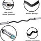 Chong Olympic Barbell 47Inch-4FT-350lb /86Inch-7FT-1500lb EZ Curl Weight Bar, Capacity Chrome Barbells for Gym Home Strength Training,Weightlifting,Power Lifting