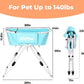Elevated Portable Dog Bathtub, 5 Height Adjustable Dog Washing Station for Pet Shower and Grooming Foldable Bathing Tub with Storage & Anti-Slip Design for Small Large Dogs Cats