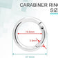 10 Pack 3/4 Inch Trigger Spring O Rings, Metal Round Carabiner Clip Snap Hook, Spring Keyring Buckles for Replacement Purse Strap, Paracord Lanyard Clips, Keychain Rings Hardware DIY Crafts Making