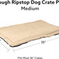 K9 Ballistics Tough Ripstop Dog Crate Pad - Durable & Machine Washable with Non-Skid Bottom and 120-Day Warranty, Fits 36" Wire Crates - Medium, Sandstone