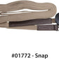 Dura-Tech German Web Cord Lunge Line for Horses | Soft Grip Ribbed Webbing | Lightweight & Durable | Nickel-Plated Snap or Chain Options | Lunch Line with Swivel End and Snap