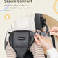 HOMEAL Booster Seat for Kitchen Chair, Breathable Toddler Booster Seat for Dining Table with Backrest and Adjustable Straps, Portable Travel Toddler Booster Seat, Dark Grey