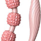 HEEPDD 9 Wheels Muscle Roller, Leg Massager Muscle Relaxation Stretching Roller Foam Roller Deep Tissue Massager for Thigh Arms Leg Waist (Pink)