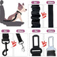 COOYOO Dog Seat Belt,3 Piece Set Retractable Dog Car Adjustable Seatbelts for Vehicle Nylon Pet Safety Heavy Duty & Elastic & Durable Car Harness for Dogs