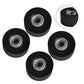 4 Pieces Fitness Trolley Seat Rail Rollers for Water Resistance Rowing Machine, Nylon Steel Cushion Moving Wheel, Row Machines Part Replacement for Home Gym Fitness Equipment