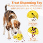 SCHITEC Dog Chew Toy for Large & Medium Dogs, Rubber Treat Dispensing Toy for Aggressive Chewers, Interactive Slow Feeder Tough Puzzle Toys Teeth Cleaning