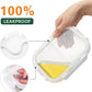 10 Pack 22 Oz Glass Meal Prep Containers with Lids, Reusable Glass Food Storage Containers with Lids, Leak Proof, Microwave, Oven, Freezer and Dishwasher Safe (White)