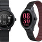 KAVVO Macaron 36mm Round Stylish Watch, 1.106'' AMOLED Retina Screen, Always-on Display, Silicone Magnetic Suction Strap, Female Health Record, Waterproof(Mistic Black)