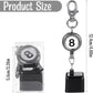Snooker Chalk Holder Billiards Pool Cue Chalk Holder Billiard Snooker Accessories with Retractable Key Ring