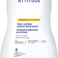 ATTITUDE Floor Cleaner, EWG Verified, Streak-Free, Vegan & Plant-Based for Tile, Wood & Laminate Floors, Citrus Zest Scent, 35.2 Fl Oz