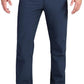 Outdoor Ventures Men's Lite Waterproof Windproof Fleece Lined Warm Hiking Ski Snow Pants Expandable-Waist