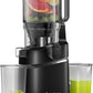 AMZCHEF Juicer Machines, 5.8" Extra Self-Feeding Cold Press Juicer for Whole Vegetable & Fruit, Juice Extractor Machine with Large Auger & Triple Strainers, Easy to Clean, High Juice Yield, Black