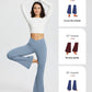 baleaf Women's V Crossover Flare Leggings with Pockets Yoga Pants High Waist Casual Workout Gym Bell Bottom Leggings