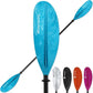 Kayak Paddle with Aluminum Shaft and Reinforced PP Blade, Floating Kayak Oar for Kayaking Canoeing and Boating, 220 cm/86 inches - 230 cm/90 inches