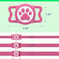 IP68 Waterpoof Dog Airtag Holder, Stretchy Silicone Full Body Covered Apple Air Tag Holder for Dog Cat Collar Fit All Width Collar (Rose, 1 Pack)