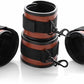 6pcs Black PU Adjustable Straps Sports Training Fitness Gear Home Yoga Set