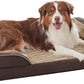 FURTIME Orthopedic Dog Bed for Medium Dogs - Washable Dog Sofa Beds Medium, Supportive Foam Pet Bed with Removable Washable Cover, Waterproof Lining and Nonskid Bottom, Khaki