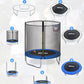 BLUERISE Trampoline 55IN 6FT Toddler Trampoline for Kids Indoor Outdoor Play for Kids Trampoline Basketball Hoop Attachment with Enclosure Net Easy to Assemble Outdoor Indoor Trampoline