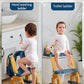 Potty Training Seat with Step Stool Ladder, Potty Training Toilet Seat with Soft Seat Splash Guard, Adjustable Height, 2 in 1 Potty Seats for Toddlers Kids Boys Girls