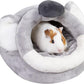 LEFTSTARER Guinea Pig Rat Bed and Hideout for Ferret Hedgehog Sleep and Hide, Hamster Small Pet Animals Supplies Toy Cage Accessories Nest