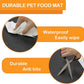 KVK Dog Water Mat 39.4×29.5in - Silicone Dog Mat for Food and Water Extra Large - Pet Food Mat for Floors Waterproof - Pet Feeding Mat Prevent Water Food Spills - Dark Grey