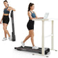 GOYOUTH 2 in 1 Under Desk Electric Treadmill Motorized Exercise Machine with Wireless Speaker, Remote Control and LED Display, Walking Jogging Machine for Home/Office Use