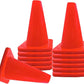 6, 9, 12, 18, 28 Inch Sports Training Traffic Cones - Durable Orange Cones for Soccer, Football, Basketball, Agility Drills, Parking, Safety, Road Use (Set of 12)