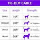Dog tie Out Cable, 10/20/25/30/50/70/100 feet, Suitable for Dogs up to 350 pounds, Dog Cable with Swivel Buckle, Lightweight, Non-Winding, for Outdoor Camping, Yard Dog Cable (White, 100FT)