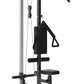 LAT Pulldown Machine, Multi-Functional Cable Machine with High and Low Pulley Station, Row Cable Machine Home Gym with Leg Support, Tricep Workout Equipment
