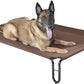 pettycare Elevated Outdoor Dog Bed - Raised Cots for Large Dogs, Waterproof Pet Bed Easy to Assemble, Cooling with Breathable Teslin Mesh, Durable, Non Slip, Up to 65 lbs, Brown