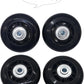 Mute Wear-resistant Outher Diameter 2.5 inch Luggage Suitcase Replacement Wheels Kit Inline Outdoor Skate Replacement Wheels (2.5 in × 0.94 in)