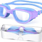 Kids Swim Goggles,Swimming Goggles for Kids 6-14, Anti-Fog UV Protection Pool Glasses for Boys Girls