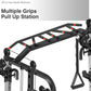 DONOW Smith Machine with Weight Stacks Power Cage Squat Rack Dual Cable Crossover Machine Home Gym Systems Station LAT Pull Down