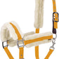 Equinavia Valkyrie Soft Ultra Fleece Padded Adjustable Breakaway Horse Halter - Golden Sunshine/White - Warmblood