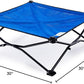Coolaroo On-The-Go Elevated Dog Bed - Foldable Pop-Up Travel Dog Bed with Breathable, Moisture-Resistant Fabric, Carry Bag Included, Lightweight & Portable, Aquatic Blue, Medium